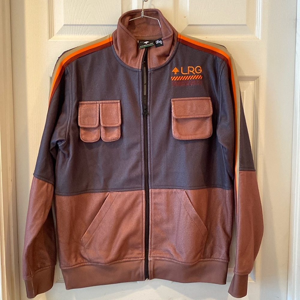 LRG Men's Brown and Orange Track Suit
